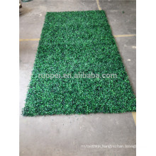 PE customised size artificial boxwood hedge roll for wall decor